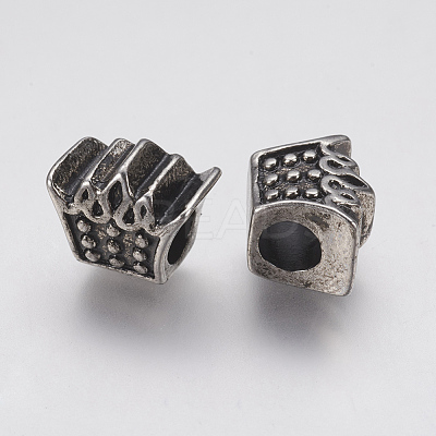 Ion Plating(IP) 304 Stainless Steel European Beads STAS-J022-085AS-1