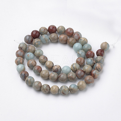 Natural Aqua Terra Jasper Strands X-G-S150-50-6mm-1