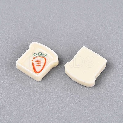 Fruits Theme Opaque Resin Cabochons CRES-T025-17-1
