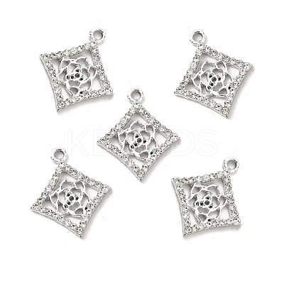 Alloy Rhinestone Pendants ALRI-C007-59P-1
