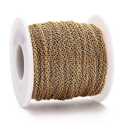 304 Stainless Steel Cable Chains CHS-R003-0.5mm-G-1