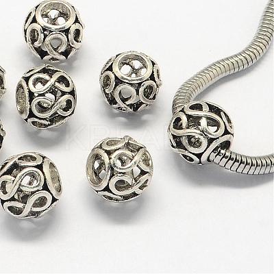 Alloy European Beads PALLOY-S079-004AS-1