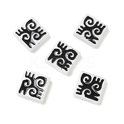 Dyed & Heated Baking Paint Glass Beads LAMP-D004-03A-1