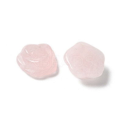 Natural Rose Quartz Carved Cabochons G-C185-01B-01-1