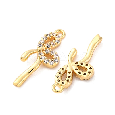 Brass Rhinestone Pendants KK-E793-16G-1
