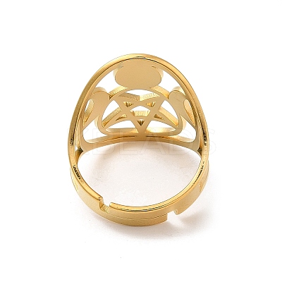 304 Stainless Steel Adjustable Rings for Women RJEW-G291-01G-1