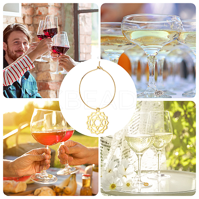 DIY 7 Chakra Wine Glass Charm Making Kit DIY-BC0009-82-1