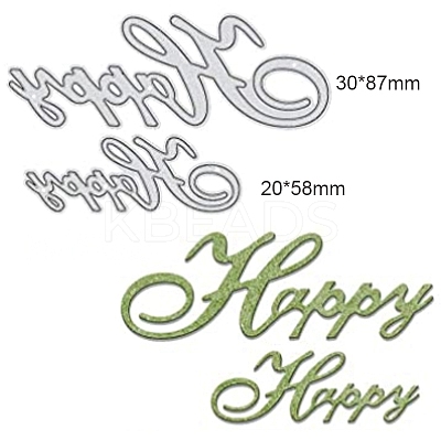 Carbon Steel Cutting Dies Stencils DIY-WH0170-132-1