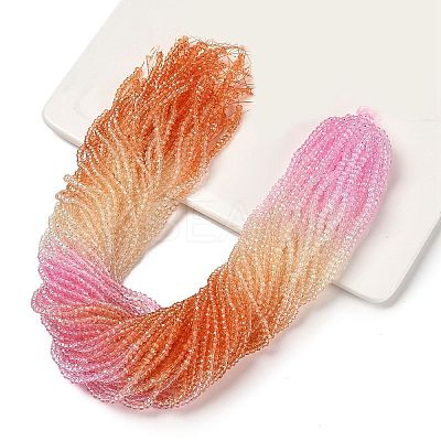 Transparent Painted Glass Beads Strands LS-DGLA-A034-T2mm-A20-1
