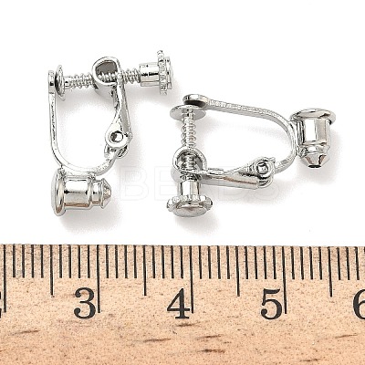 Brass Screw On Clip-on Earring Converters Findings KK-A281-27P-1