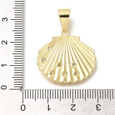 Rack Plating Brass with Cubic Zirconia Pendants KK-Z086-50G-1