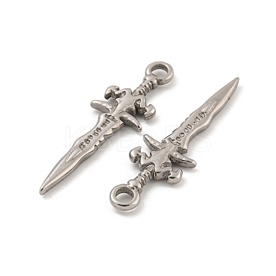 Non-Tarnish 304 Stainless Steel Pendants STAS-O004-06D-P-1