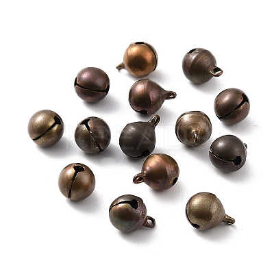 Brass Bell Pendants KK-F749-05C-15mm-1