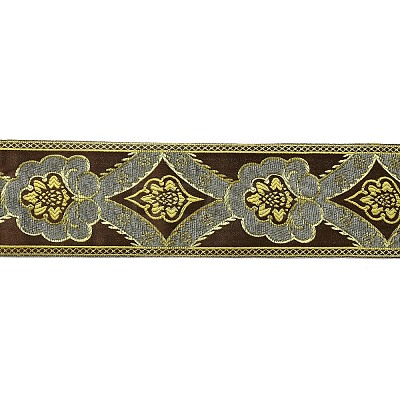 Flat Chenille Jacquard Woven Ribbons SRIB-XCP0001-17A-1