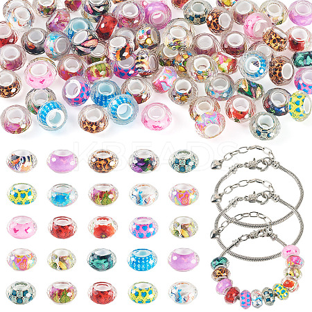 DIY European Bracelete Making Kits DIY-TA0012-17P-1