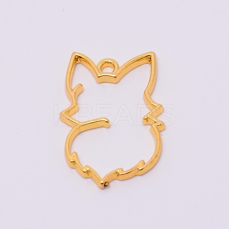 Alloy Open Back Bezel Pendants PALLOY-WH0081-04-1