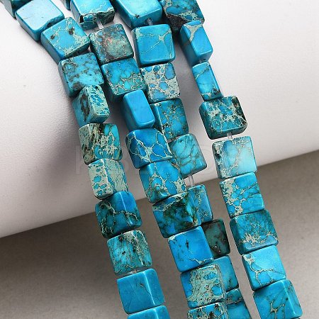 Dyed Natural Imperial Jasper Beads Strands G-F833-A01-01A-1