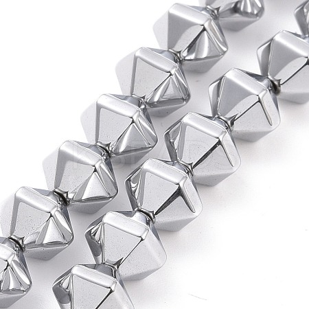 Electroplated Non-magnetic Synthetic Hematite Beads Strands G-G862-01A-1
