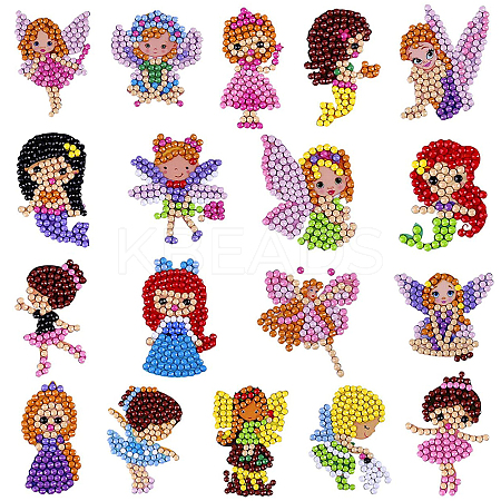 DIY Diamond Painting Stickers Kits For Kids DIY-SC0011-46-1