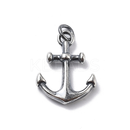 925 Sterling Silver Pendants with Jump Rings STER-R001-03S-02-1
