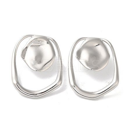 Stainless Steel Stud Earrings for Women EJEW-C110-02P-1