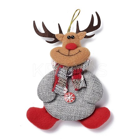 Christmas Polyester with Resin Pendant Decorations LS-FIND-D030-01B-1