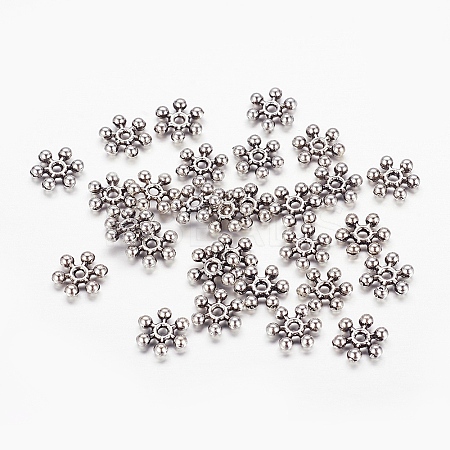Tibetan Style Alloy Spacer Beads LS-TIBEB-1171-AS-FF-1