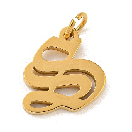 Ion Plating(IP) 304 Stainless Steel Charms STAS-I010-01G-S-1