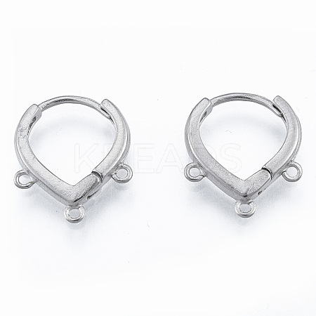 Tarnish Resistant 304 Stainless Steel Hoop Earrings Findings LS-STAS-N092-193-1