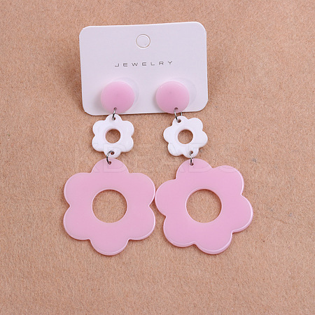 304 Stainless Steel Dangle Stud Earrings FS-WG4F7EC-04-1