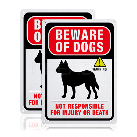 UV Protected & Waterproof Aluminum Warning Signs AJEW-GL0001-01A-06-1