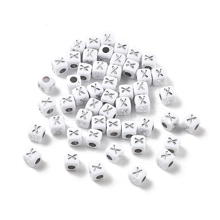 Opaque Acrylic Beads OACR-D282-06X-1