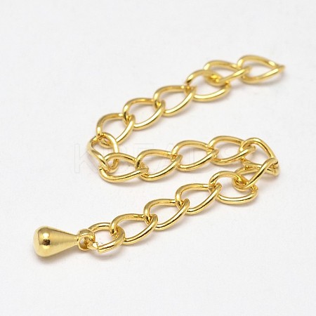 Brass Chain Extenders KK-N0086-01G-1