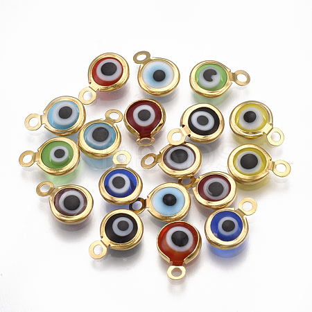 Handmade Lampwork Charms STAS-T041-01G-1