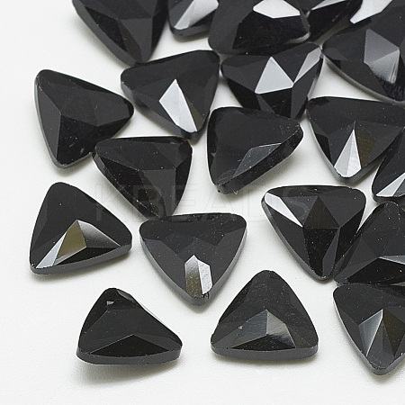 Pointed Back Glass Rhinestone Cabochons RGLA-T087-10mm-02-1