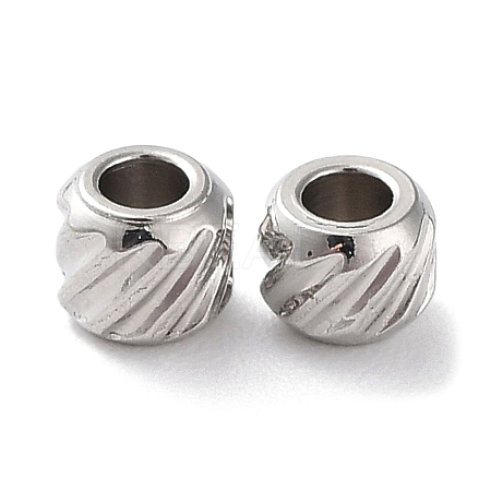 Non-Tarnish 201 Stainless Steel Spacer Beads X-STAS-K259-14C-P-1