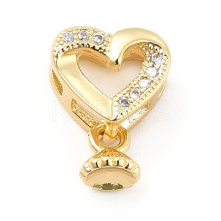 Rack Plating Brass Micro Pave Cubic Zirconia Multi-Strand Links KK-K270-14G-1
