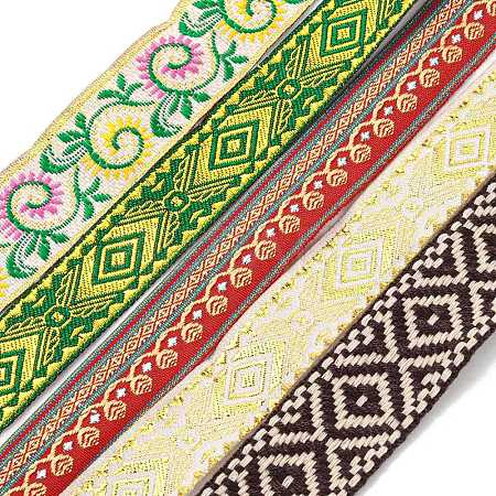 Ethnic Style Polyester Embroidery Ribbons CWIR-XCP0001-22B-1