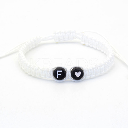 Resin Beads Braided Bead Bracelets FS-WG7326D-06-1