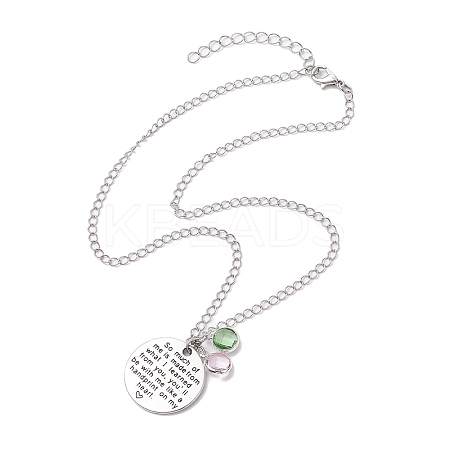 Teacher's Day Brass Cable Chains Necklaces NJEW-JN04692-1