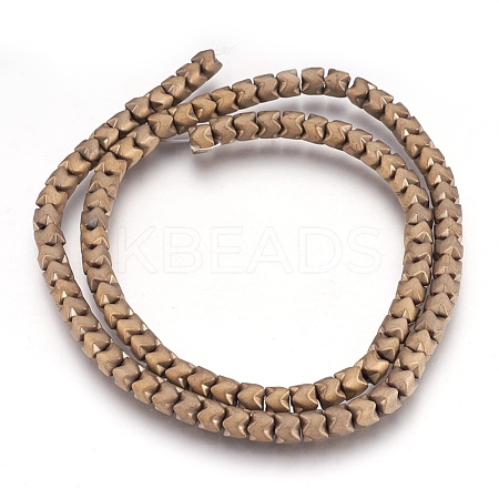 Electroplate Non-magnetic Synthetic Hematite Bead Strands G-I208-19F-E-1