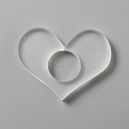 Transparent Acrylic Thumb Bookmark OFST-WH0002-14D-1