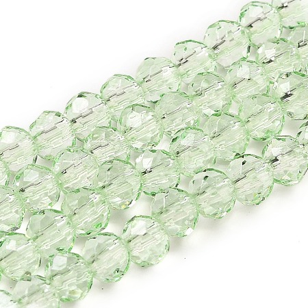 Transparent Baking Paint Glass Beads Strands DGLA-A034-T4mm-D10-1
