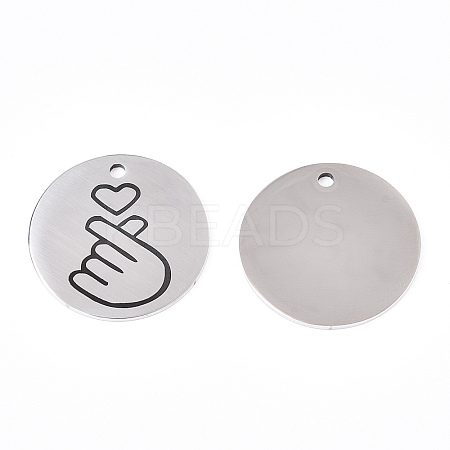 Non-Tarnish 201 Stainless Steel Pendants STAS-T064-38P-29-1