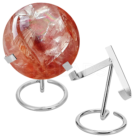 Iron Crystal Ball Stands AJEW-WH650-47P-1