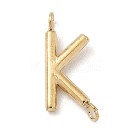 304 Stainless Steel Letter Connector Charms STAS-M108-01G-11-1