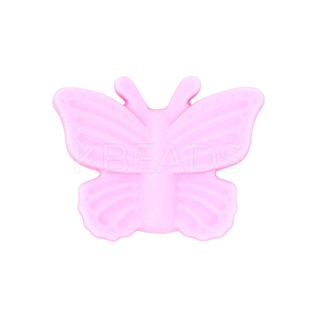 Butterfly Food Grade Eco-Friendly Silicone Focal Beads LS-SIL-CJC0009-03K-1