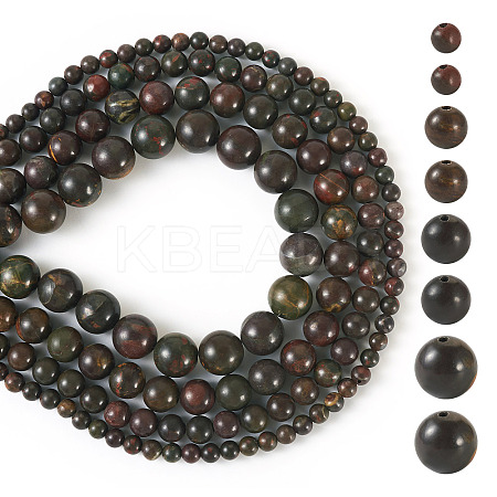 4 Strands 4 Styles Natural Polychrome Jasper & Picasso Stone & Picasso Jasper Bead Strands G-TA0002-16-1