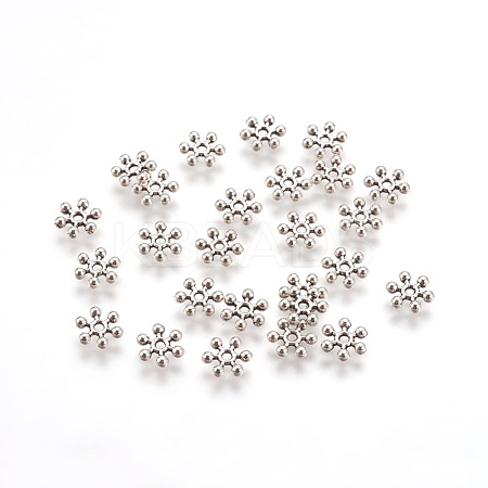 Tibetan Style Alloy Spacer Beads TIBEB-1171-AS-LF-1