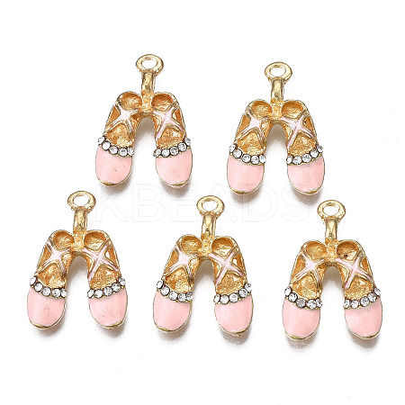 Rack Plating Alloy Enamel Pendants LS-ENAM-T011-130A-1